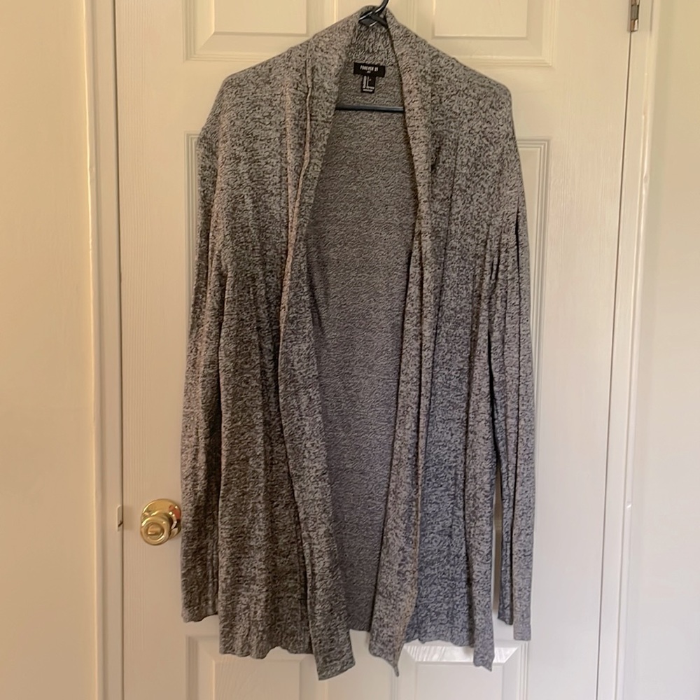 Forever 21 gray cardigan, long - Men’s L